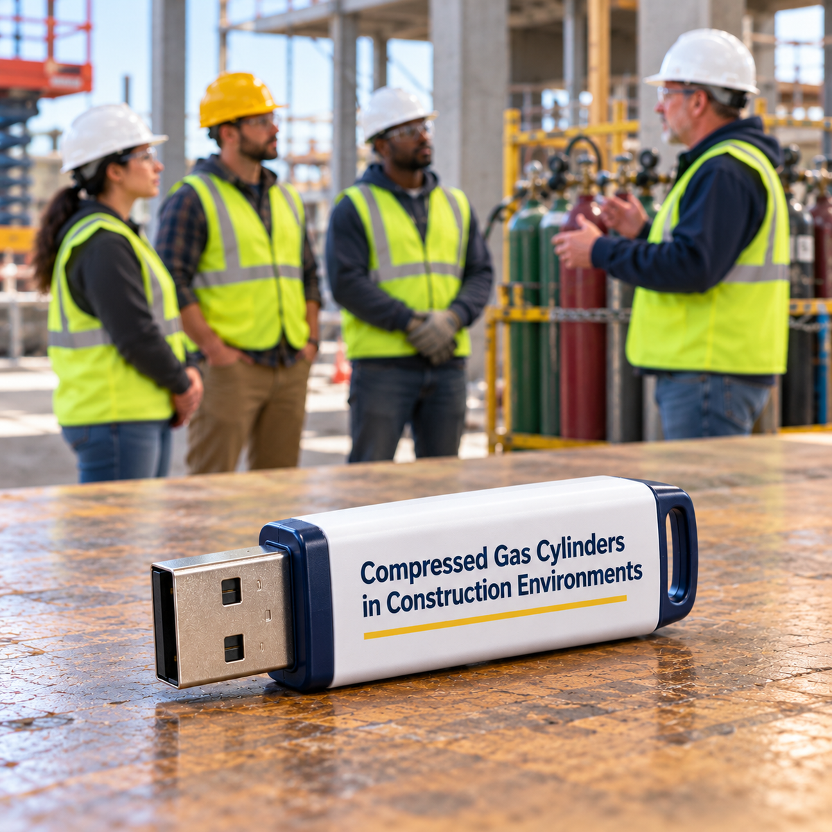 Compressed Gas Cylinders in Construction Environments Training — USB