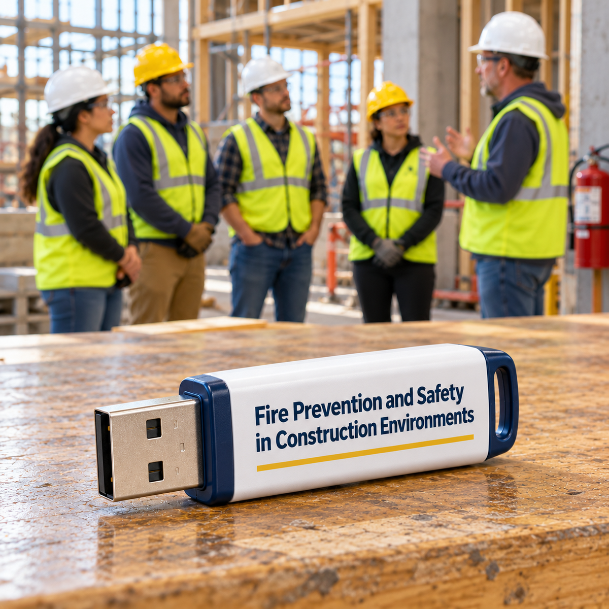 Fire Prevention and Safety in Construction Environments Training — USB