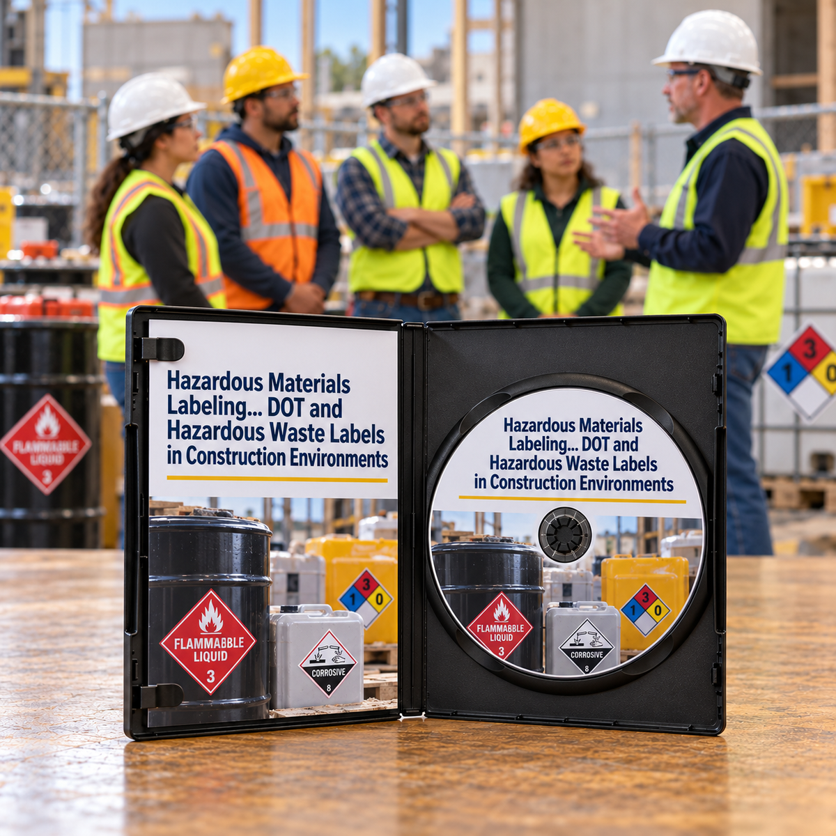 Hazardous Materials Labeling... DOT and Hazardous Waste Labels in Construction Environments Training — DVD
