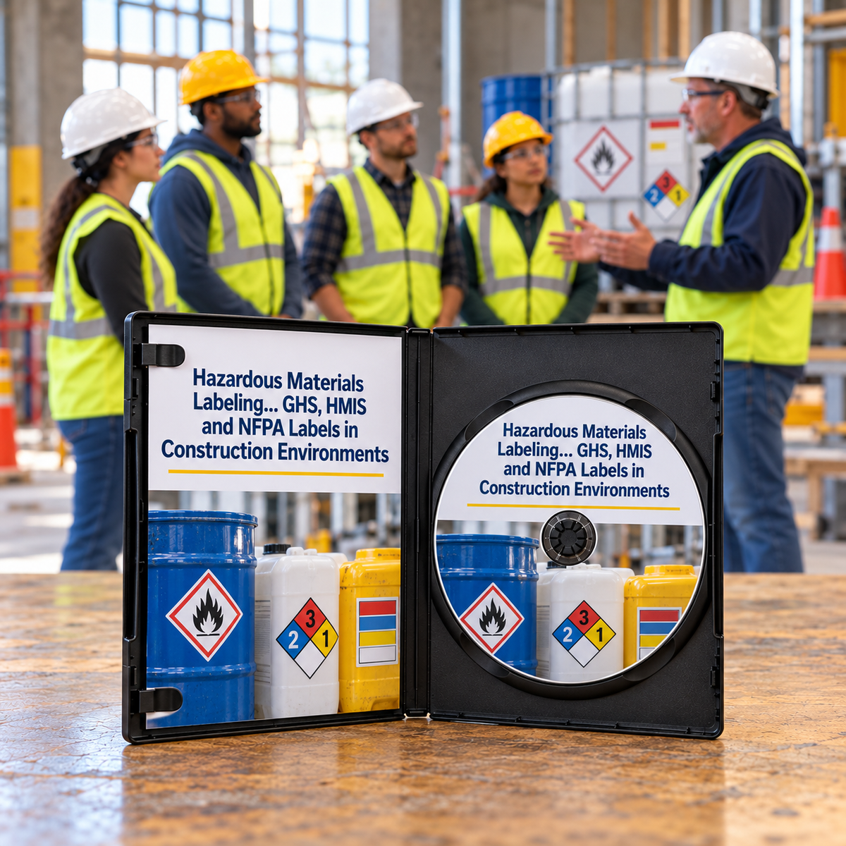 Hazardous Materials Labeling... GHS, HMIS and NFPA Labels in Construction Environments Training — DVD