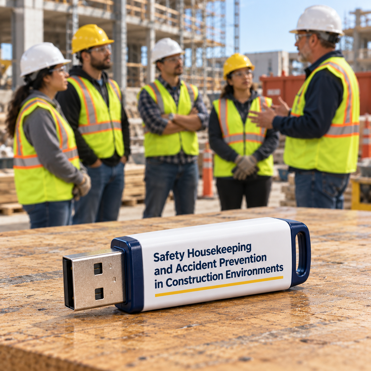 Safety Housekeeping and Accident Prevention in Construction Environments Training — USB