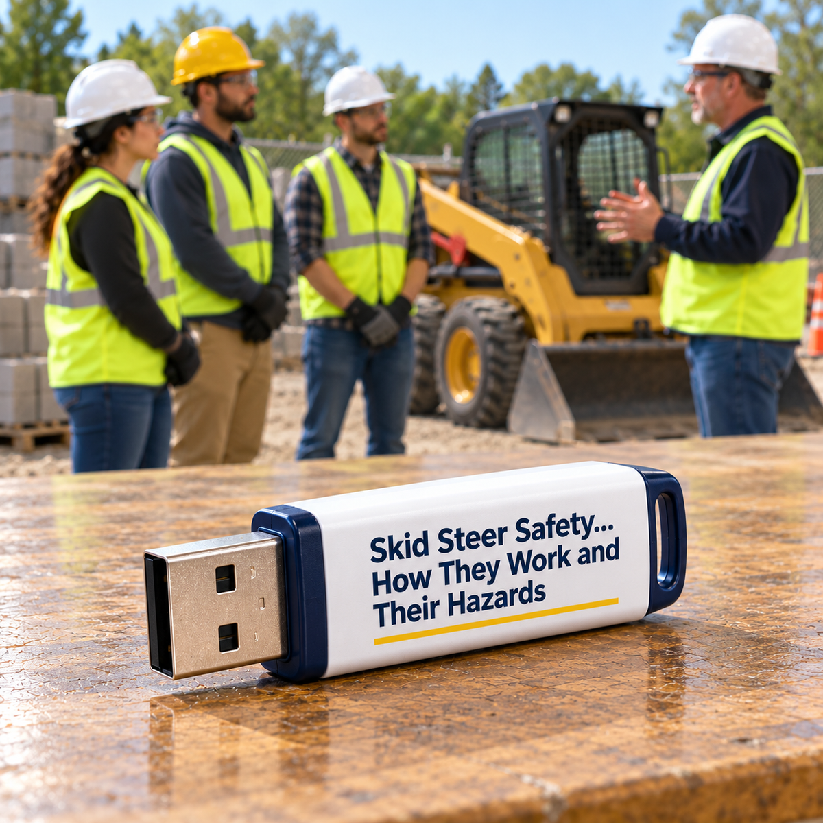 Skid Steer Safety... How They Work and Their Hazards Training — USB