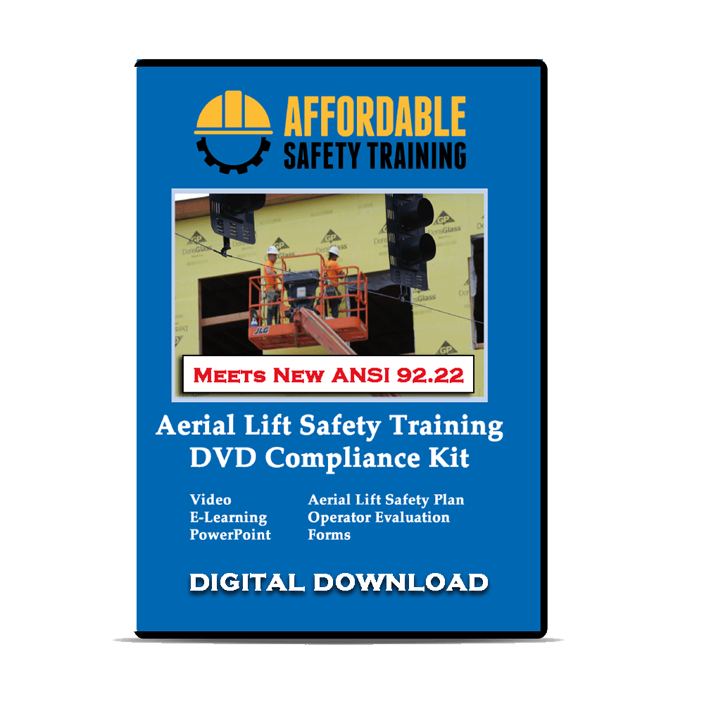 Aerial Lift Operator Safety Training Video Digital Download