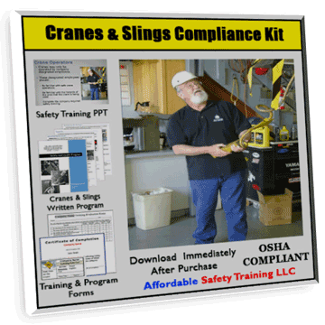 Cranes and Slings Training, Policy & Forms