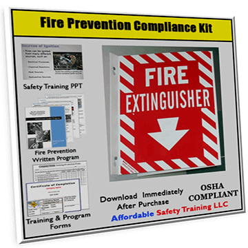 Fire Prevention Safety Training, Fire Prevention Safety Plan, and Forms