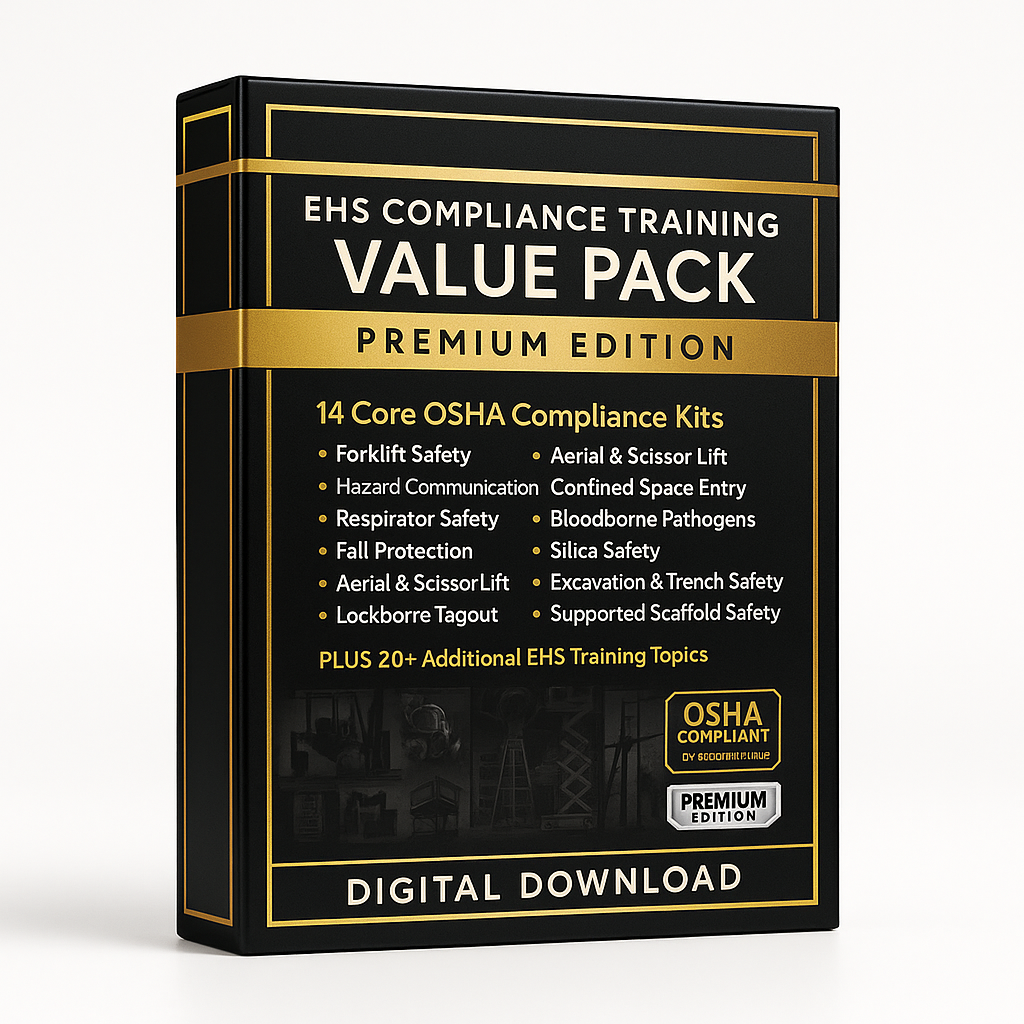 EHS Compliance Training Value Pack Premium Edition digital download on a white background