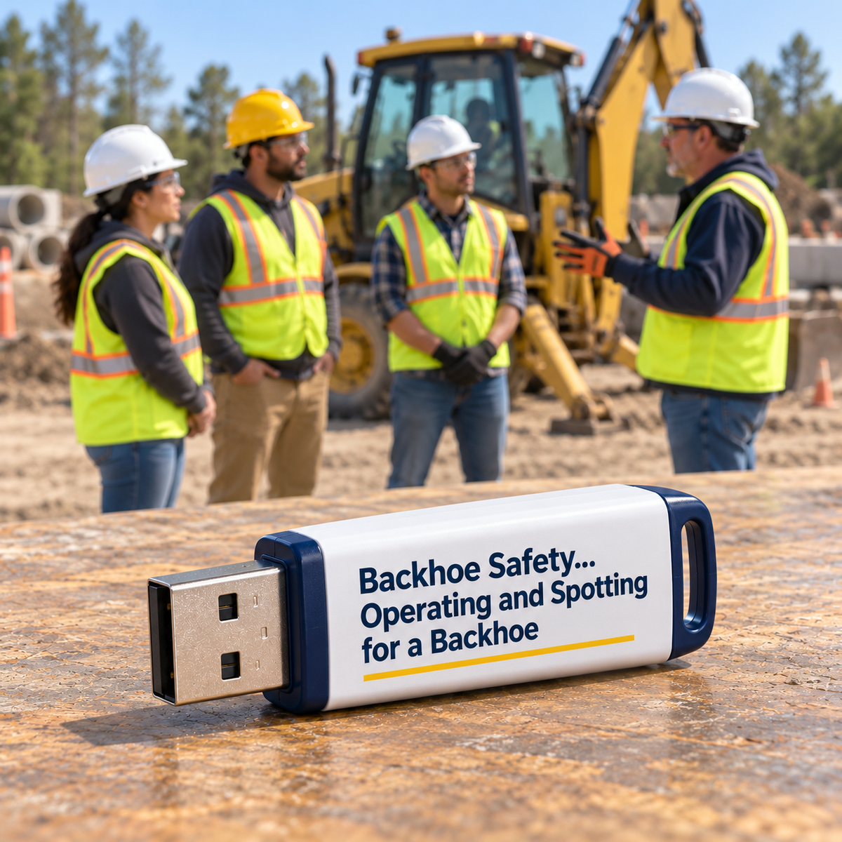 Backhoe Safety... Operating and Spotting for a Backhoe Training — USB