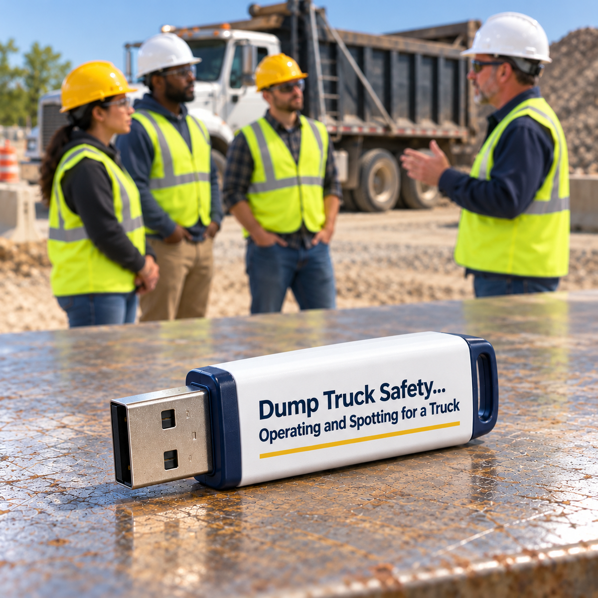 Dump Truck Safety... Operating and Spotting for a Truck Training — USB