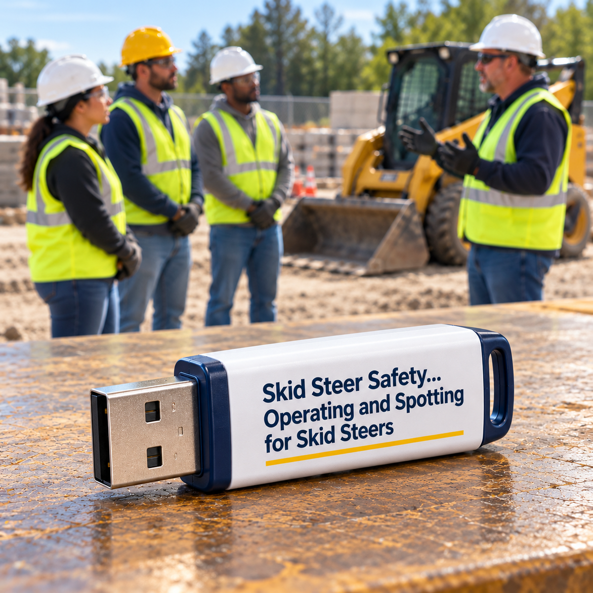 Skid Steer Safety... Operating and Spotting for Skid Steers Training — USB