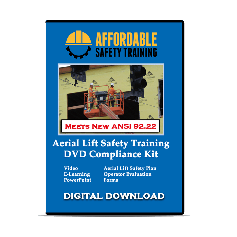 Aerial Lift Operator Safety Training Video Digital Download