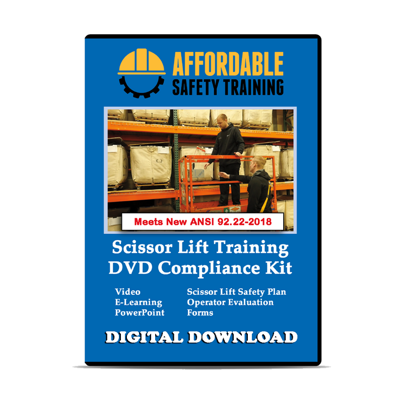 Scissor Lift Operator Safety Video Digital Download