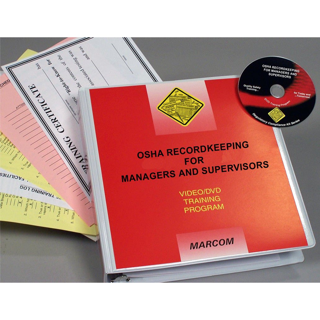 OSHA Recordkeeping for Managers and Supervisors DVD Only