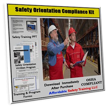 Safety Orientation Training, Safety Plan & Forms