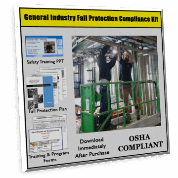 Fall Protection for General Industry Safety Training Compliance Kit