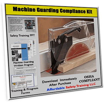 Machine Guard Register Checks Machine Guarding Training, Safety Program, and Forms